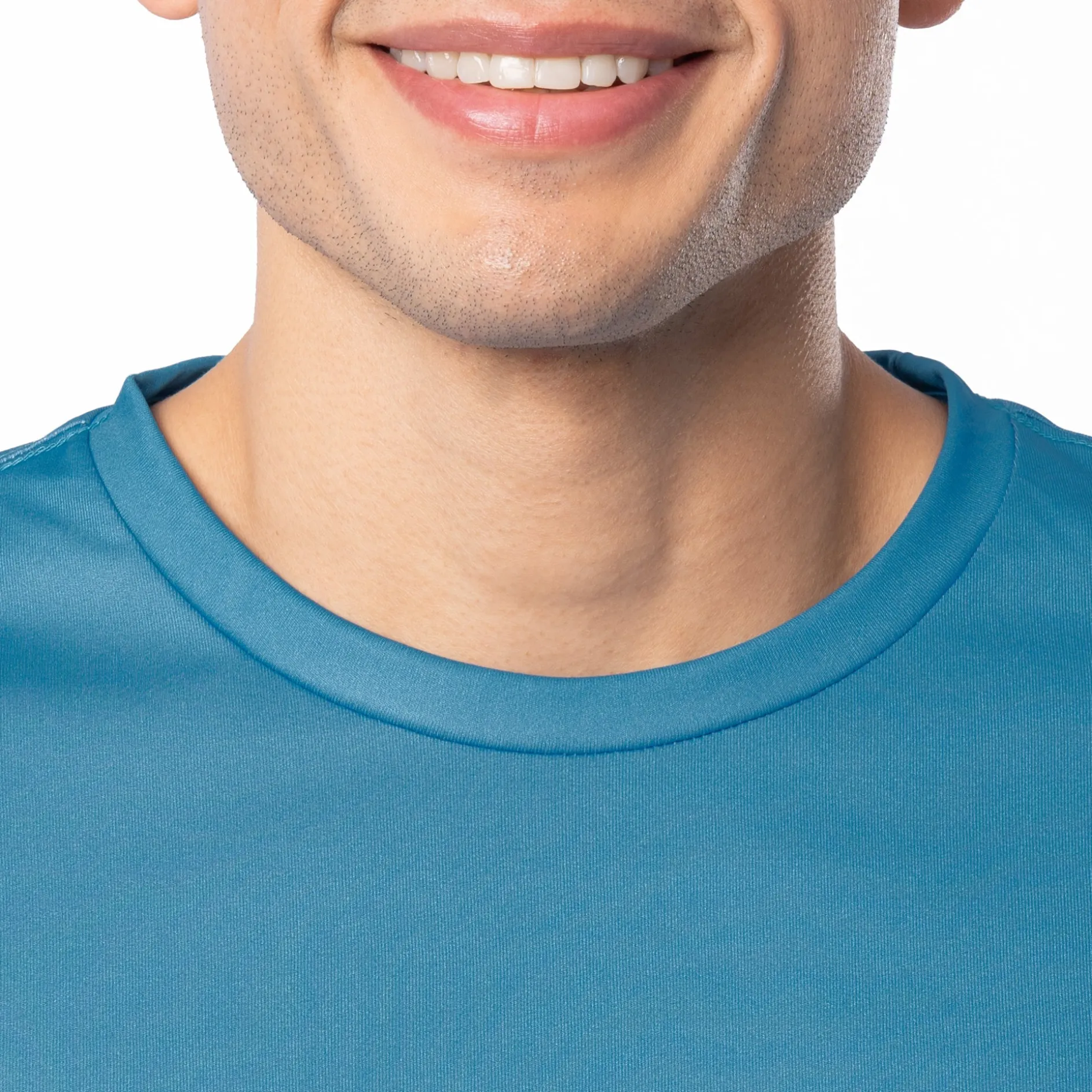 Men's Teal Wake Performance Sun Protection Top