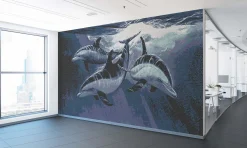 Nosin Around Mosaic Mural - Small
