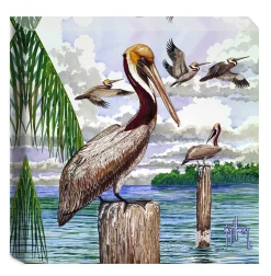 "Pelican II" Small Canvas Art