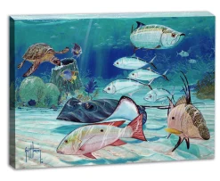 "Reef Patrol" Small Canvas Art