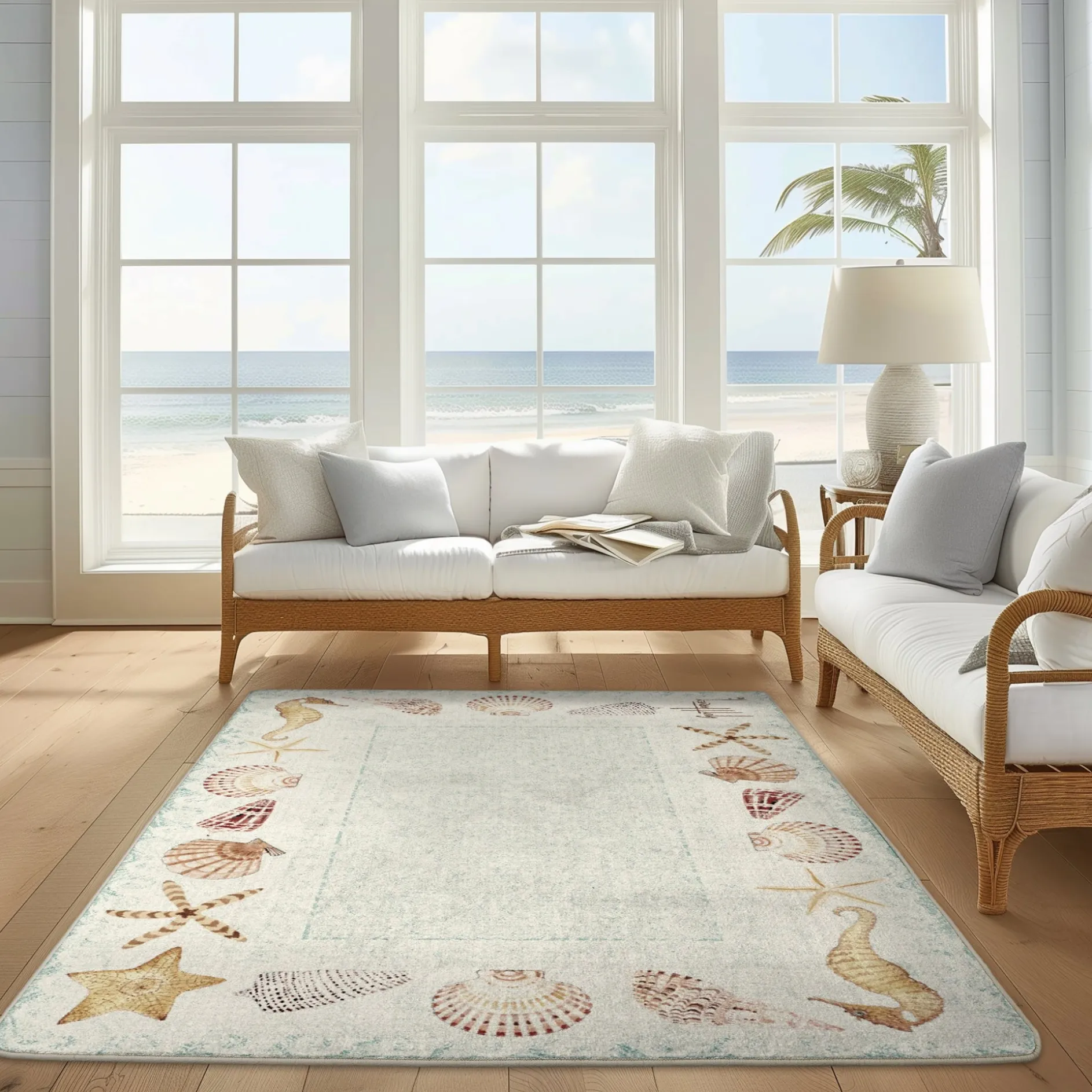 Seashell Swirl Area Rug