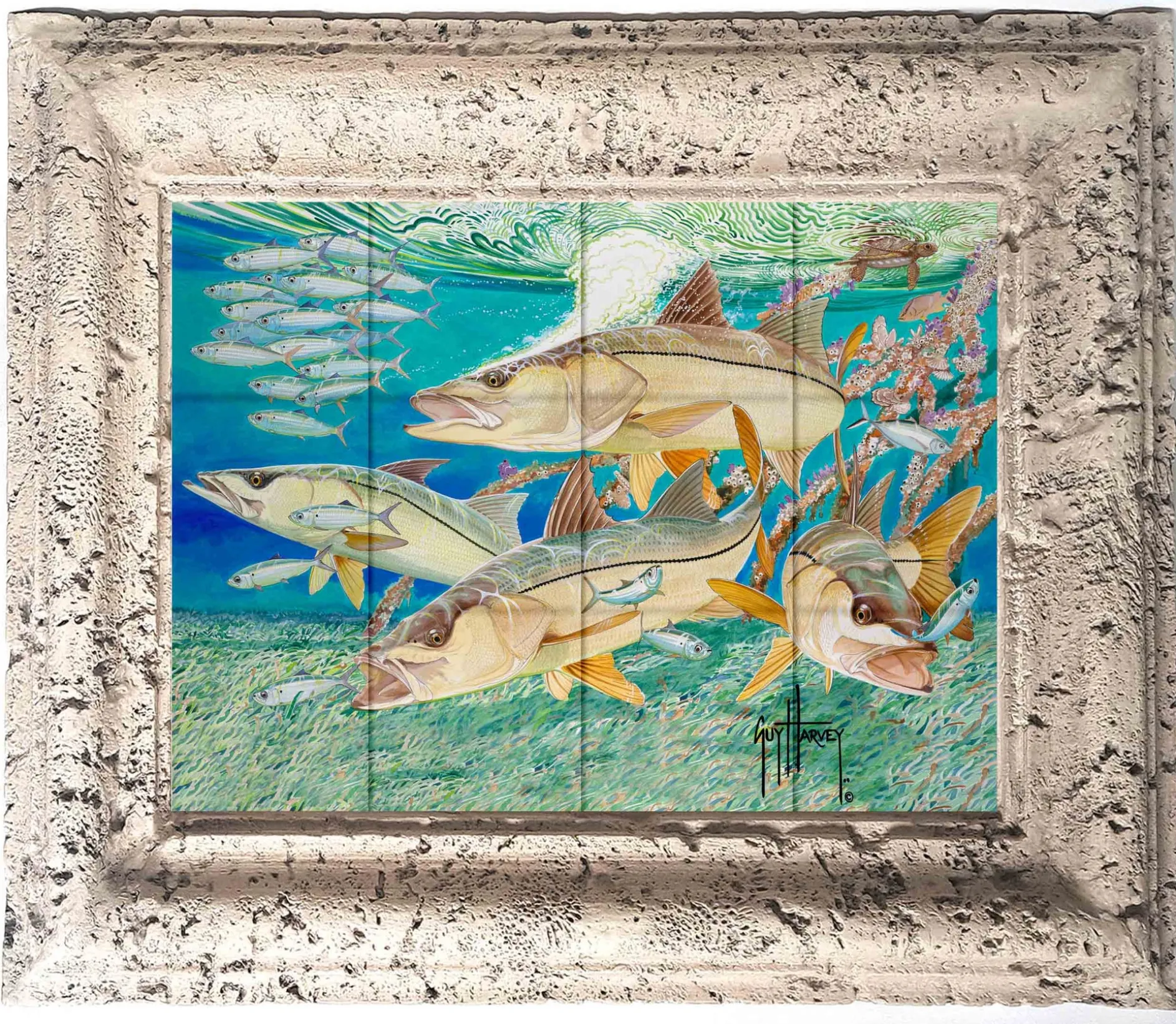 "Side-Liners" Tile Art