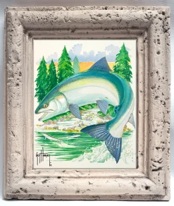 "Sockeye at Secluded Bay" Tile Art