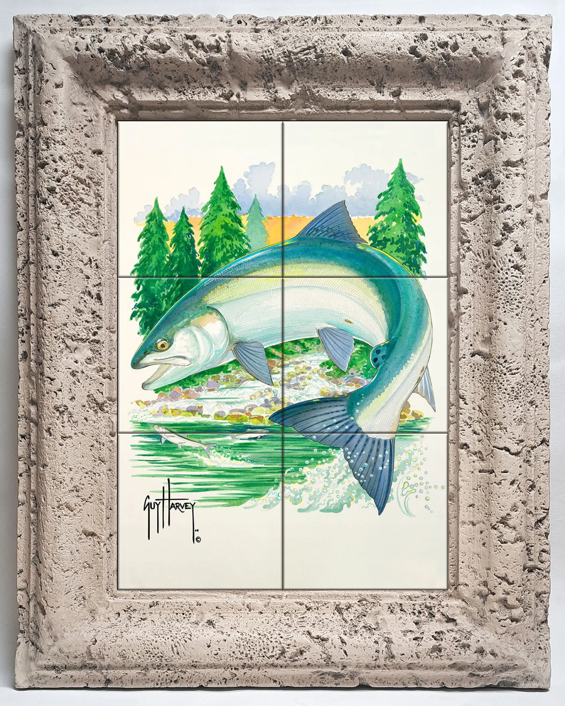 "Sockeye at Secluded Bay" Tile Art