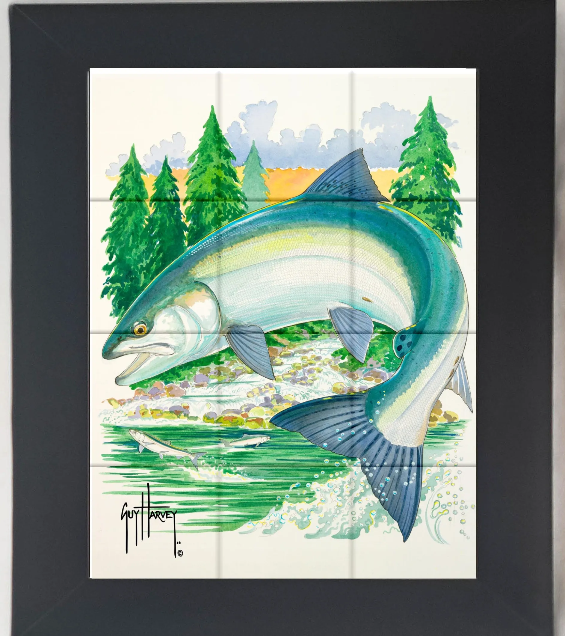 "Sockeye at Secluded Bay" Tile Art