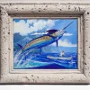 "Stormy Blue" Tile Art