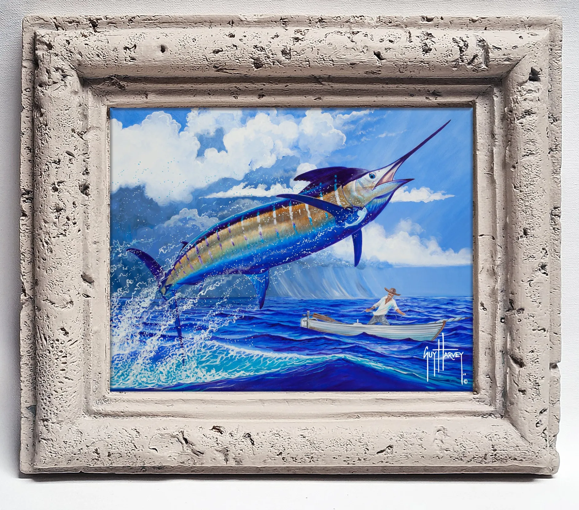 "Stormy Blue" Tile Art