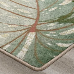 Tropical Leaves Area Rug